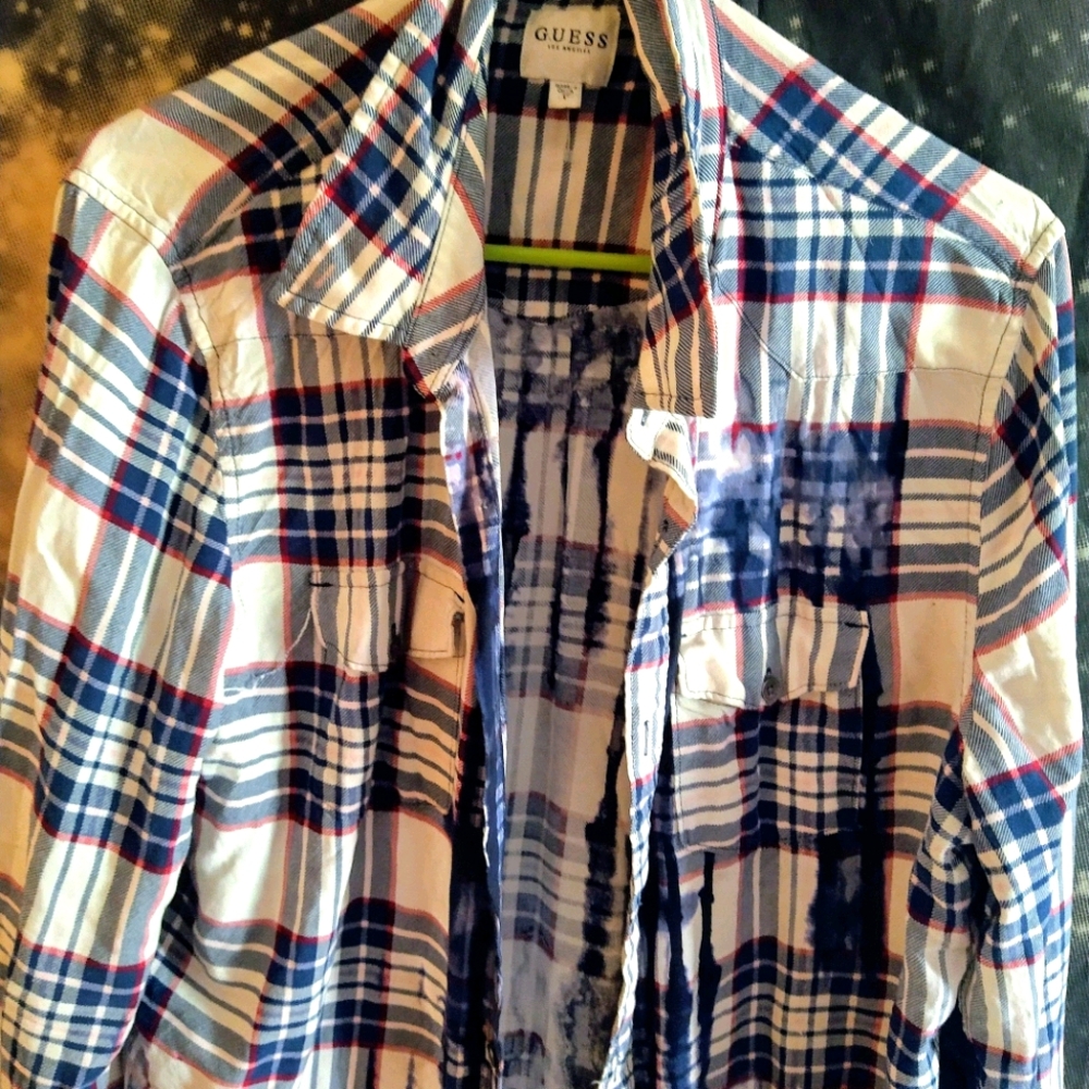 Tye dye flannel